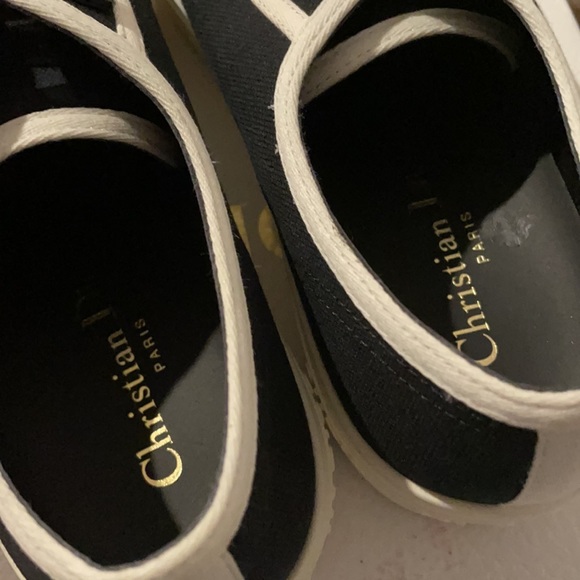 Dior Walk’n’Dior Sneaker Black Cotton Canvas SZ 9 - Picture 4 of 6